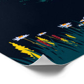 山レイニア国立公園ヴィンテージ旅行ポスター ポスター (角)