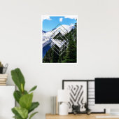 山レイニア幾何学 ポスター (ホームオフィス)