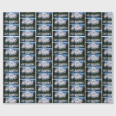 山レイニア |山池の反射 ラッピングペーパー (フラット)