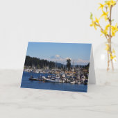 山レイニアinギグハーバー, WA カード (黄色い花)