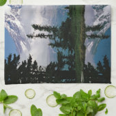 山レイニエが山車で中継 キッチンタオル (折り畳み)