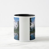 山レイニエが山車で中継 マグカップ (中央)