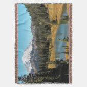 山レイニエとティプソレイクランドスケープ スローブランケット (正面縦)