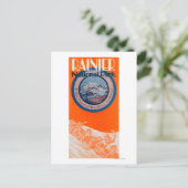 山レイニエのポスター – そり ポストカード (スタンド正面)