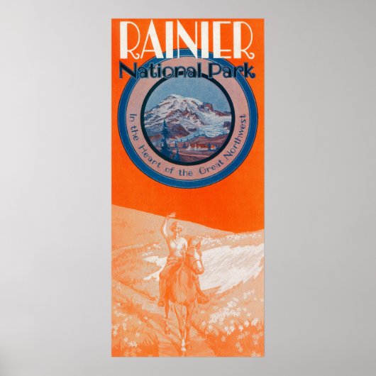 山レイニエのポスター – 乗馬 ポスター (正面)