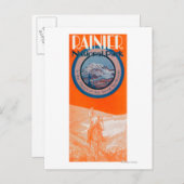 山レイニエのポスター – 乗馬 ポストカード (正面/裏面)