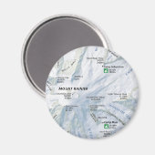 山レイニエの地図マグネット マグネット (正面/裏面)