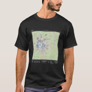 山レイニエ国立公園の地形図 Tシャツ