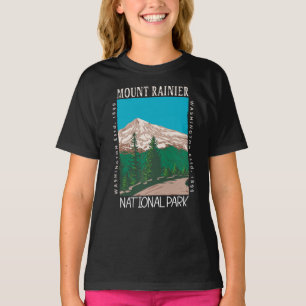 山レイニエ国立公園ヴィンテージ Tシャツ