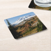 山レイニエ国立公園秋 スクエアペーパーコースター (アングル)
