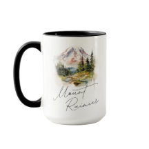 山レイニエ水彩風景