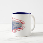 山レンモン登山カラビナー ツートーンマグカップ (正面右)