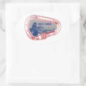 山レンモン登山カラビナー 楕円形シール (バッグ)