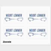 山レンモン登山クイックドロー 長方形シール (シート)