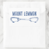 山レンモン登山クイックドロー 長方形シール (バッグ)