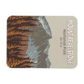 山レヴェストークナショナルパークトラベルアートヴィンテージ マグネット (横)