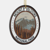 山レヴェストーク国立公園トラベルアートバッジ セラミックオーナメント (右)