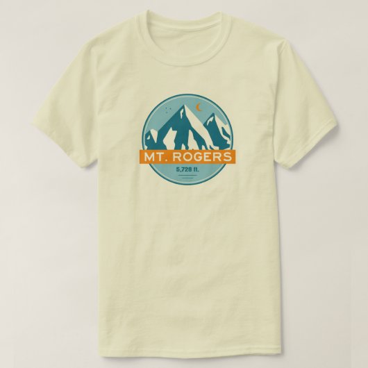 山ロジャースバージニアスターズムーン Tシャツ (デザイン正面)