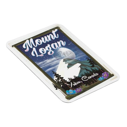 山ローガン，ユーコン，カナダ マグネット (右側)