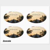 山ワシントンアットサンセット 楕円形シール (シート)