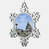 山ワシントンサミットクリスマスオーナメント スノーフレークピューターオーナメント (右)