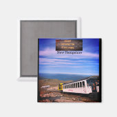 山ワシントンニューハンプシャースクエアマグネット マグネット (正面/裏面)