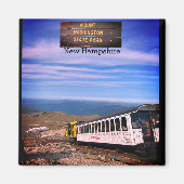 山ワシントンニューハンプシャースクエアマグネット マグネット (正面)