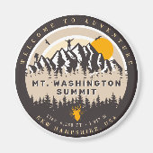 山ワシントンニューハンプシャーハイクキャンプ マグネット (正面)