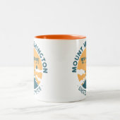 山ワシントンニューハンプシャー – レトロヴィンテージ ツートーンマグカップ (中央)