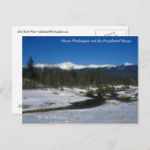 山ワシントン大統領のと冬の範囲 ポストカード (正面/裏面)