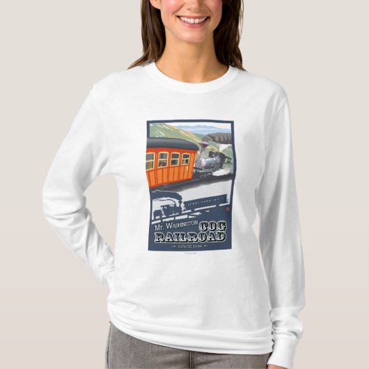 山ワシントン州のHampshireCogの新しい鉄道 Tシャツ (正面)