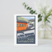 山ワシントン、ニューハンプシャーコグ鉄道 ポストカード (スタンド正面)