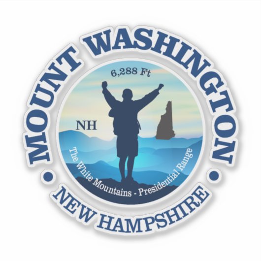 山ワシントン(V) シール (正面)