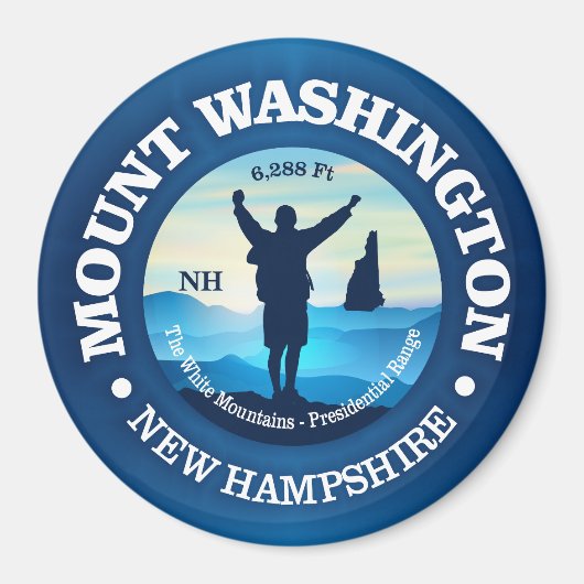 山ワシントン(V) マグネット (正面)