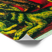 山ワランゲルサーモン缶ラベルAlimak, AK ポスター (角)