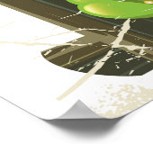 山ヴェスビイタリアンウス風刺火山 ポスター (角)