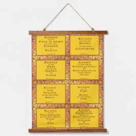 山上のイエスの説教から出るバラエティ 吊り下げ型タペストリー