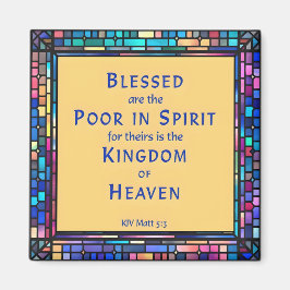 山上の説教からの最初の幸せ マグネット