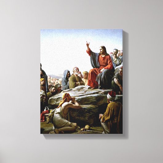 山上の説教 – カール絵画ブロッホの キャンバスプリント (正面)