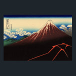 山下白雨,北斎サンダーと山富士，北斎，浮世絵 ポスター<br><div class="desc">葛飾北斎(かつしかちほくさい、1760年9月15日（旧暦）（1760年10月または11月）–1849年5月10日)は日本の、江戸時代の画家・浮世絵師・版画家。彼は当時、日本を代表する専門家で中国の絵画ある。江戸生まれ(現在)で最高のは、北斎は木版画プリントシリーズの山富士36景の作家として知られる。1820年代に誕生した国際的に認められたプリント「神奈川素晴らしの波」を含む1831)。彼の影響は19世紀のヨーロッパの同時代人にも及んだ。彼の影響はドイツの新スタイルアールヌーボーやジュゲンドスティルに及び、美術全般に及ん日本のだ。これは印象派の大きな運動の一部でもあり、クロード・モネやピエール・アウグスト・ルノアールに北斎と同様のテーマが現れた。ヘルマン・オブリストの白いモチーフ、すなわち新しい動きを体現するピッツシェンヒーブは、北斎の作品から明らかに影響を受けている。</div>