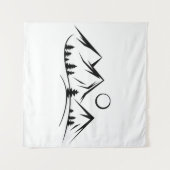 山並み タペストリー (正面(横))