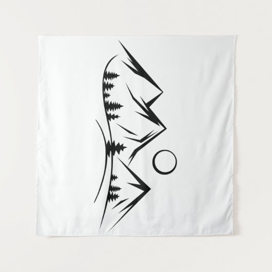 山並み タペストリー (正面(横))