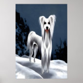 山中国のの中の犬 | AI Art ポスター (正面)