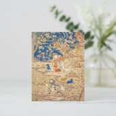 山中国の羊織と旧正月 シーズンポストカード (スタンド正面)