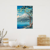 山中湖から望む富士山 ポスター (キッチン)