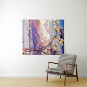 『山中湖夕暮れのポスターの富士山』 タペストリー (インサイチュ(横))