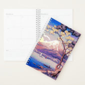 『山中湖夕暮れのポスターの富士山』 プランナー手帳 (ディスプレー)