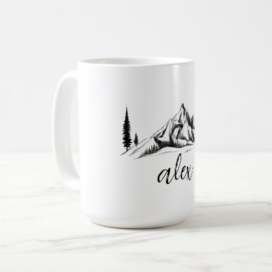 山人への贈り物|過去記事 コーヒーマグカップ (正面左)