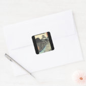 山伝統的日本の浮世絵 スクエアシール (封筒)