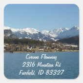 山住所 シール (正面)